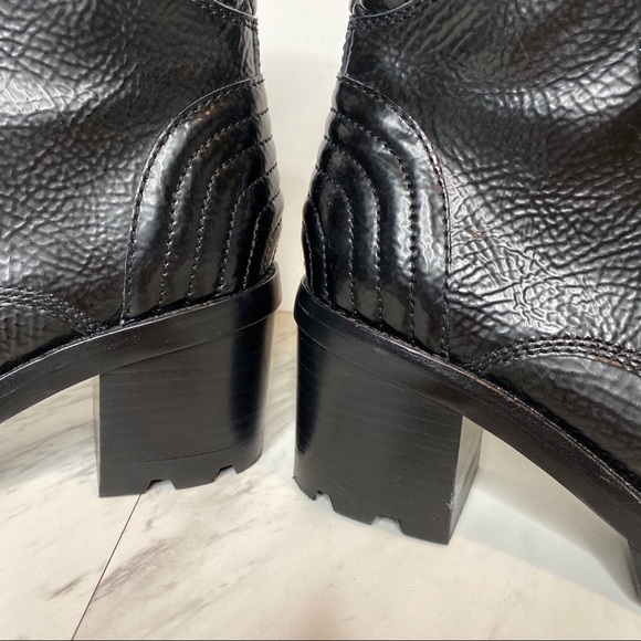 Marc Fisher Wyomi Lace Up Platform Leather Boot 6M - Picture 8 of 14